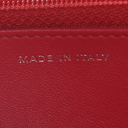 Chanel Lambskin Quilted Wallet On Chain WOC Red 9 of 10