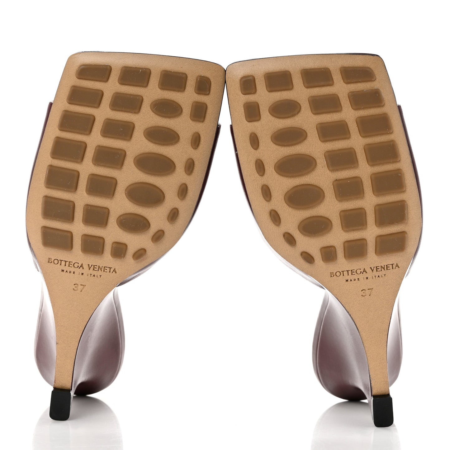 Lambskin Stretch Wedge 90mm Sandals 37 Brown