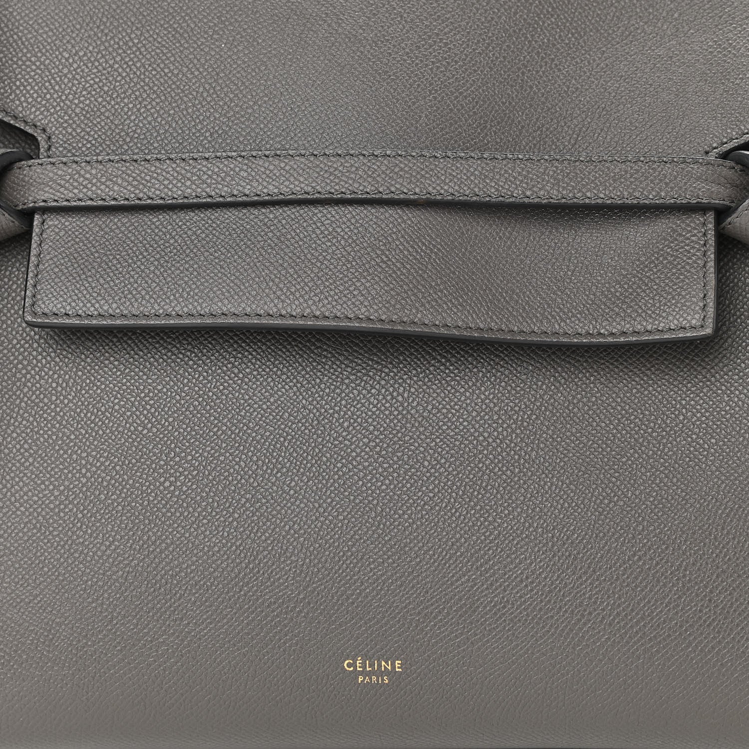 Celine Grained Calfskin Mini Belt Bag Grey 8 of 13