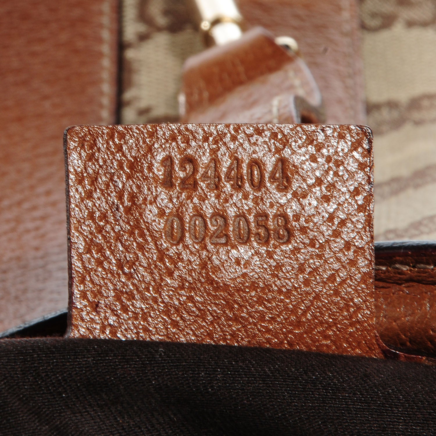 Gucci Leather Monogram Medium Bardot Brown 8 of 8