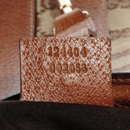 Gucci Leather Monogram Medium Bardot Brown 8 of 8