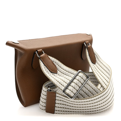 Hermes Togo Sangle Cordage Videpoches Alezan Beige Marfa Gris Pale 3 of 9