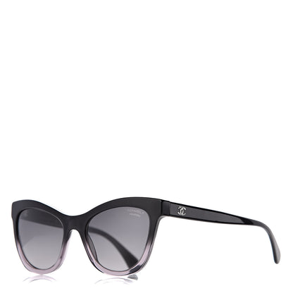 Chanel Polarized Acetate CC Cat Eye Summer Sunglasses 5350 Black 1 of 8
