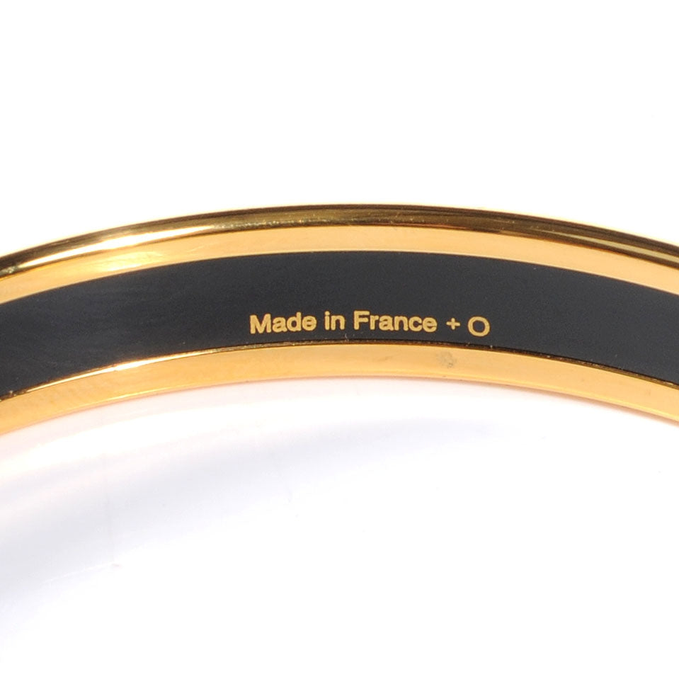 Hermes Enamel Narrow Printed Brandenburgs Bracelet 65 5 of 6