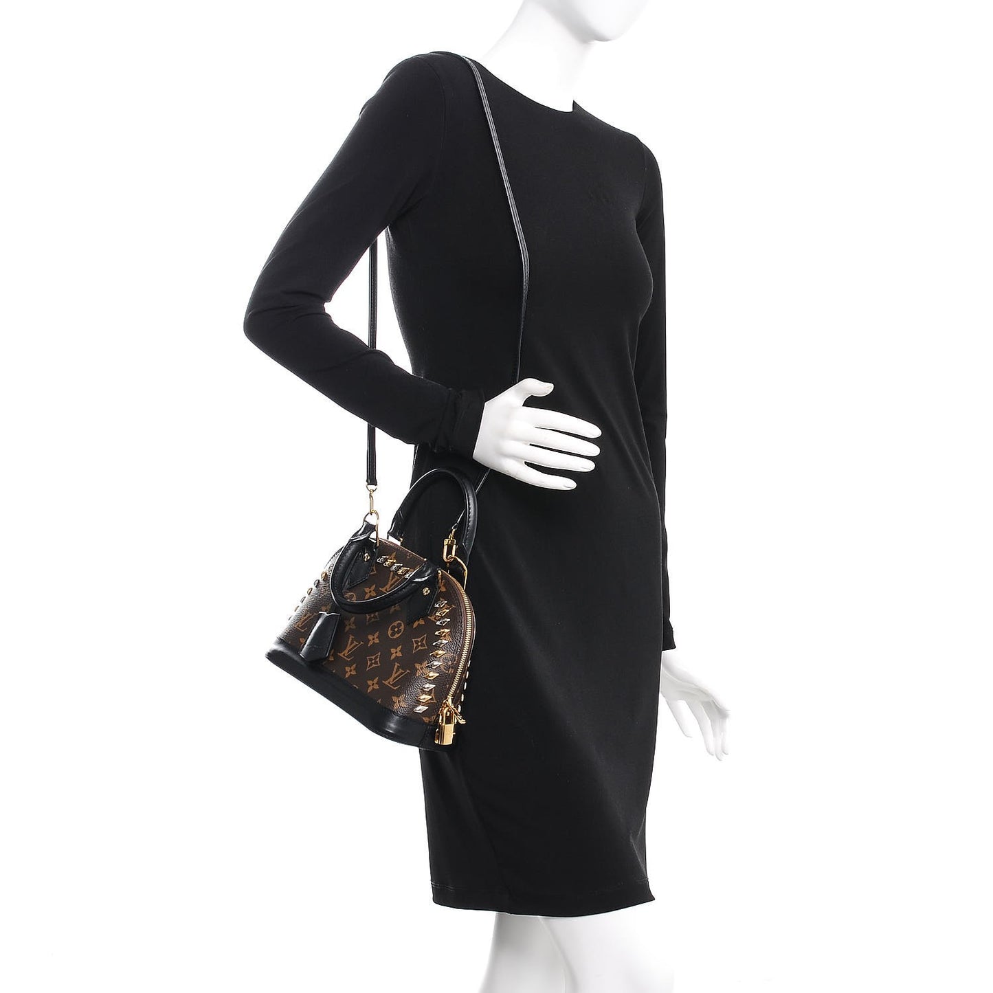 Monogram Macassar Studded Alma BB