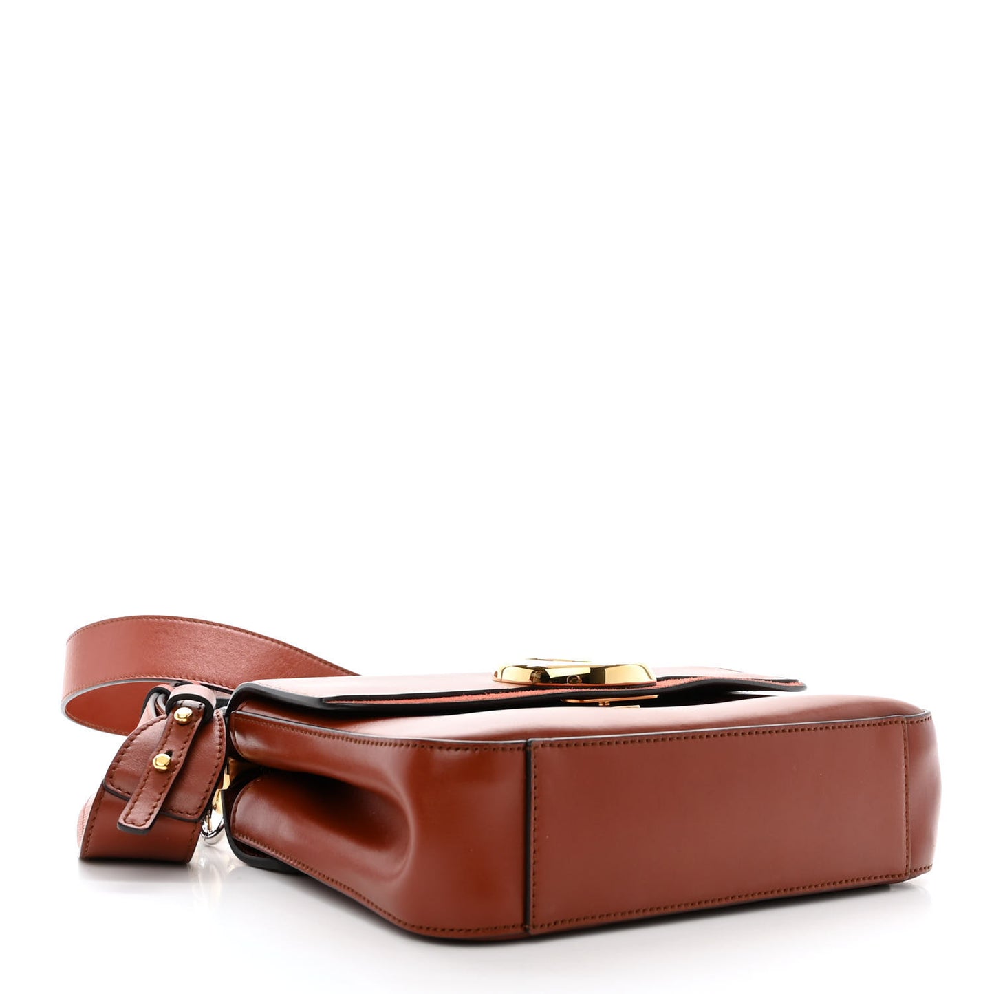 Calfskin Small C Double Carry Sepia Brown