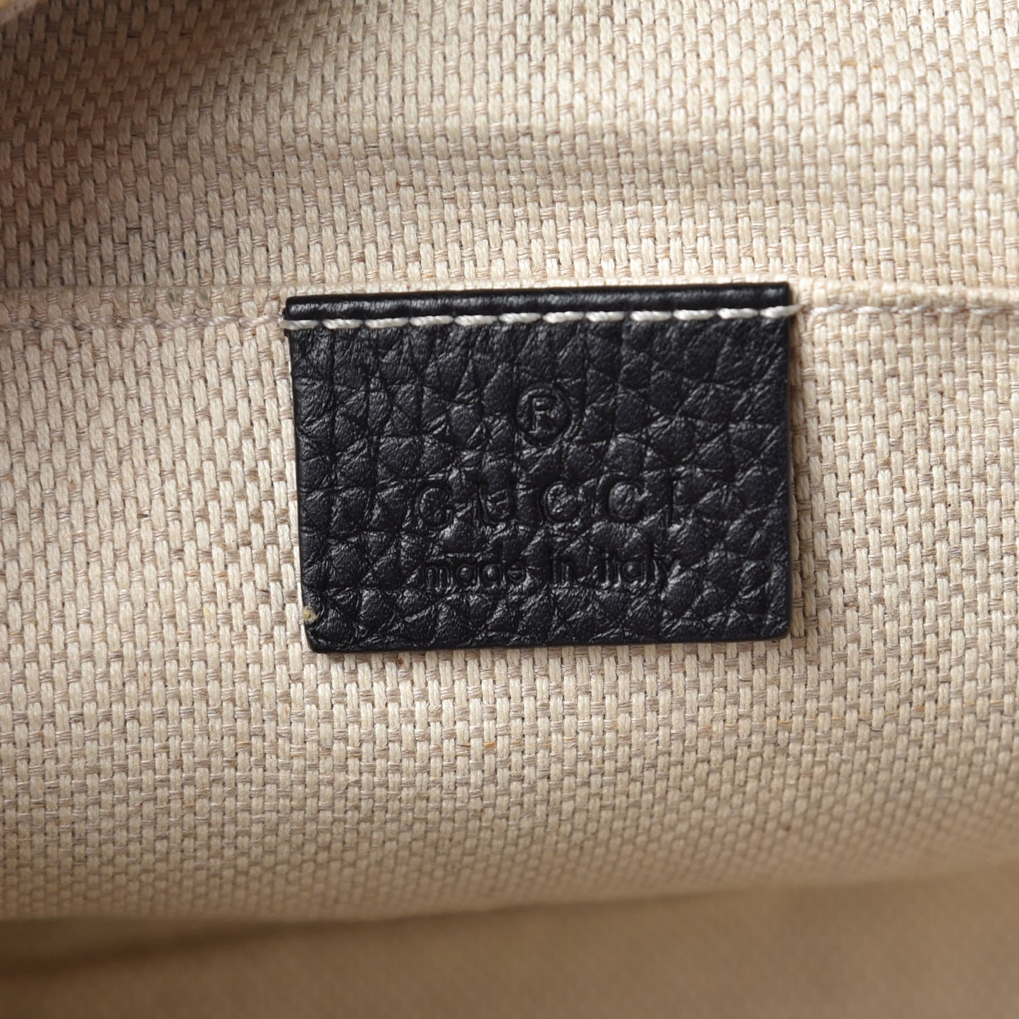 Pebbled Calfskin Small Soho Disco Bag Black