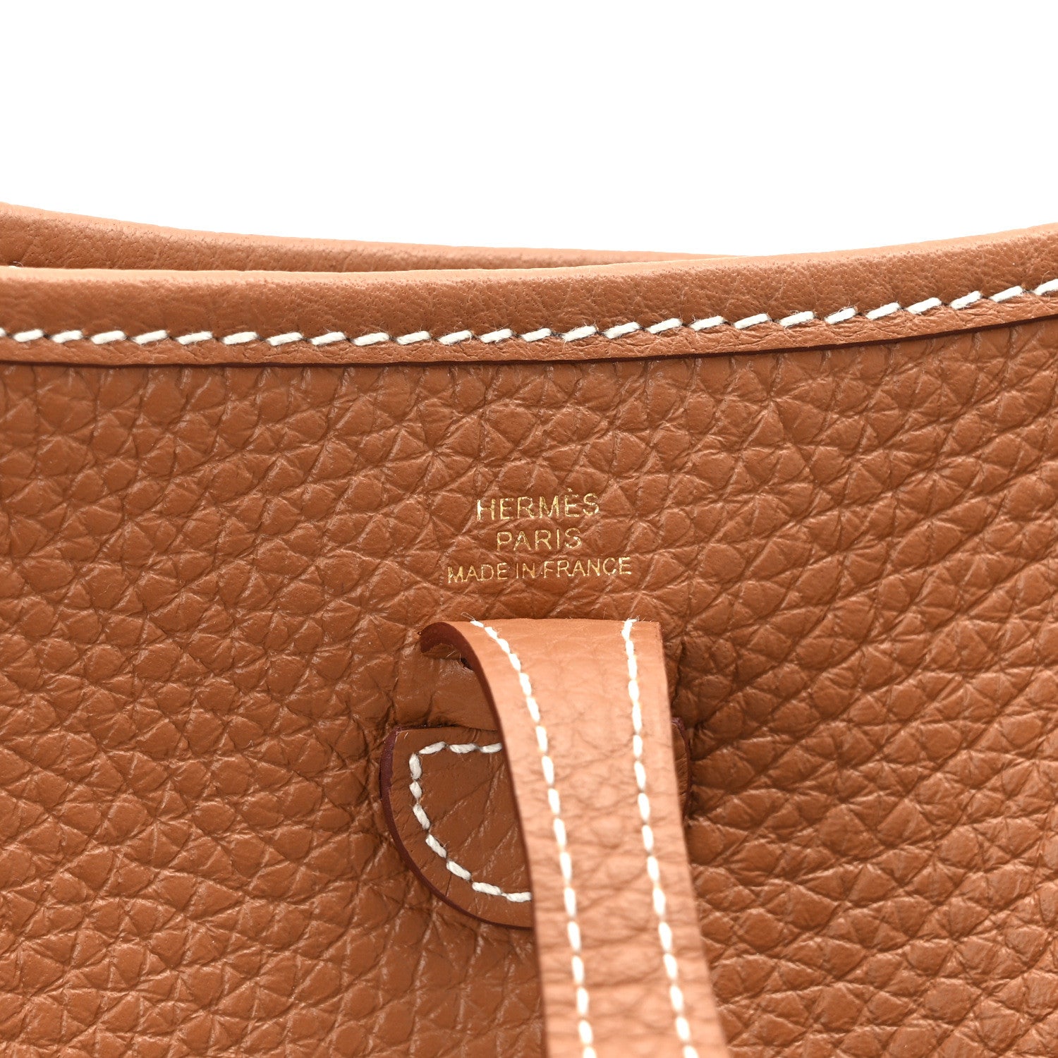 Hermes Taurillon Clemence Evelyne TPM Gold 6 of 10