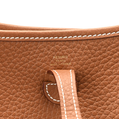 Hermes Taurillon Clemence Evelyne TPM Gold 6 of 10