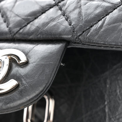 Chanel Aged Calfskin Quilted Mini Rectangular Double Flap Black 11 of 15
