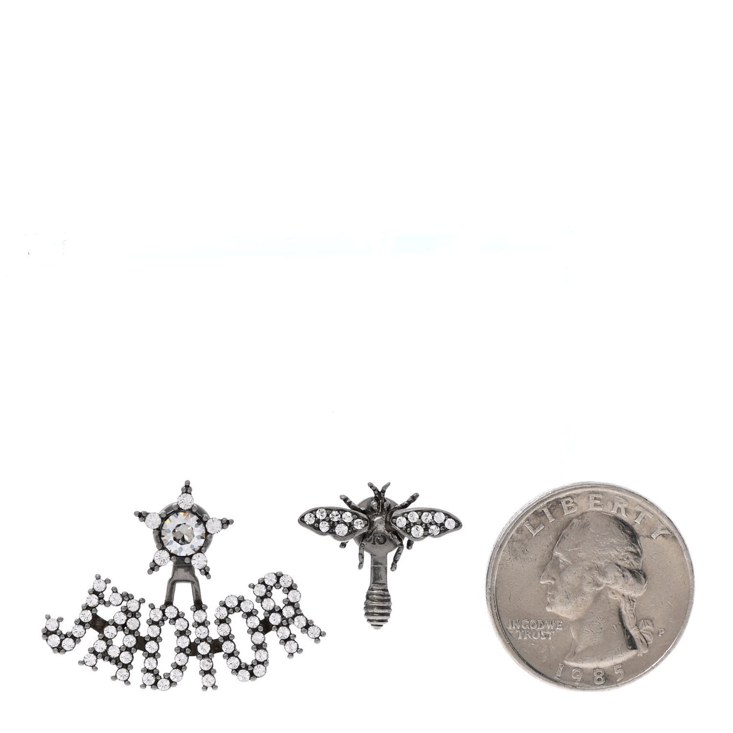 Palladium Crystal J'adior Earrings