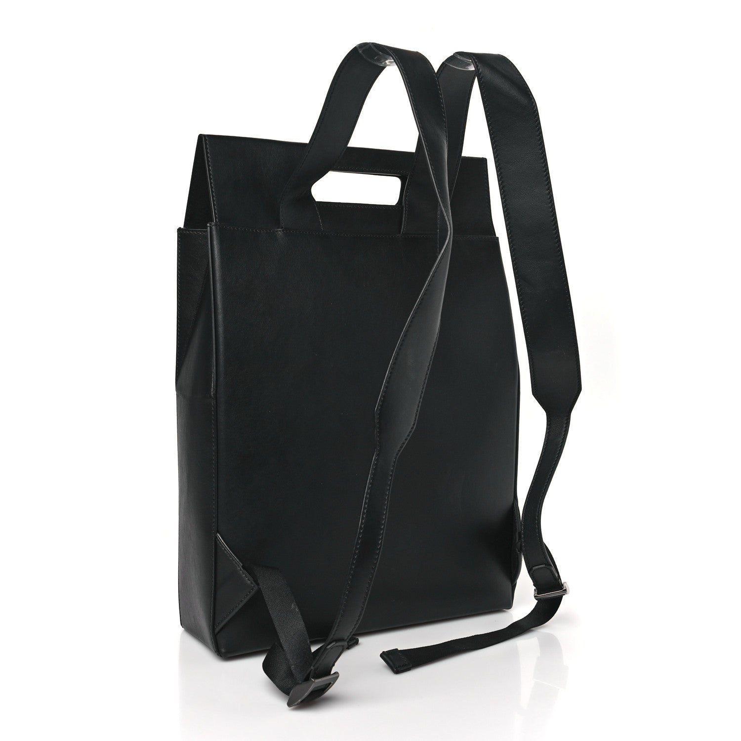 Fendi Vitello Grace Light Logo Fendi Pack Backpack Black 3 of 7