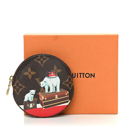 Louis Vuitton Monogram 2017 Christmas Animation Round Coin Purse 8 of 8