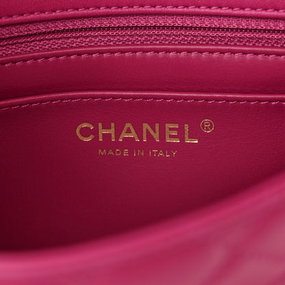 Chanel Lambskin Quilted Mini Pearl Crush Flap Purple 6 of 12
