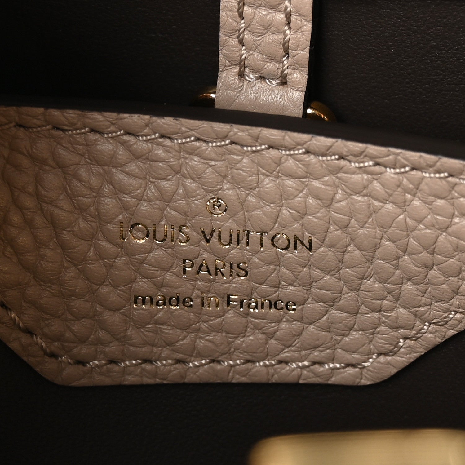 Louis Vuitton Taurillon Capucines PM Galet 6 of 9
