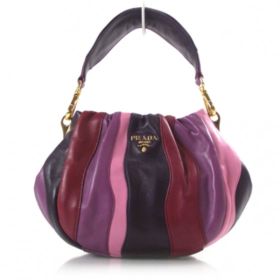 Nappa Trembled Blossoms Stripes Crossbody Ibisco Viola