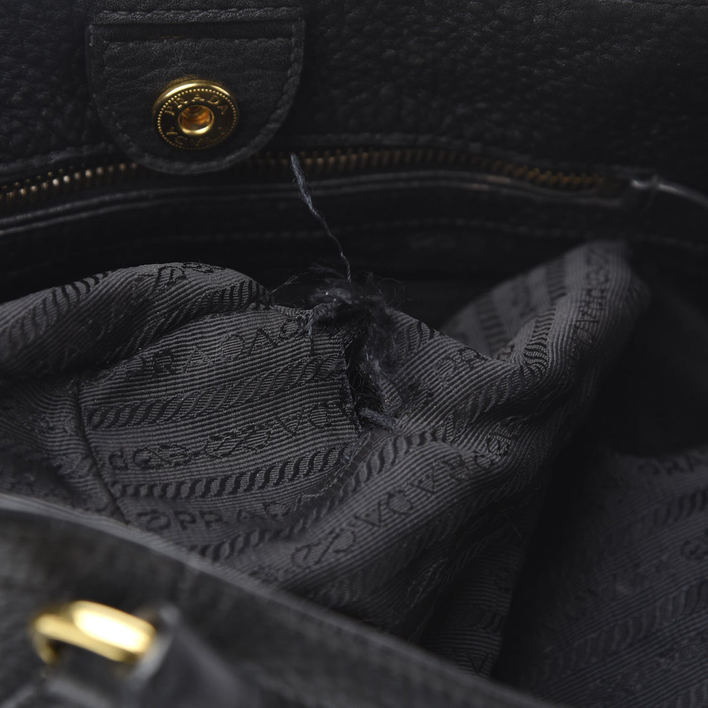 Vitello Daino Tote Black