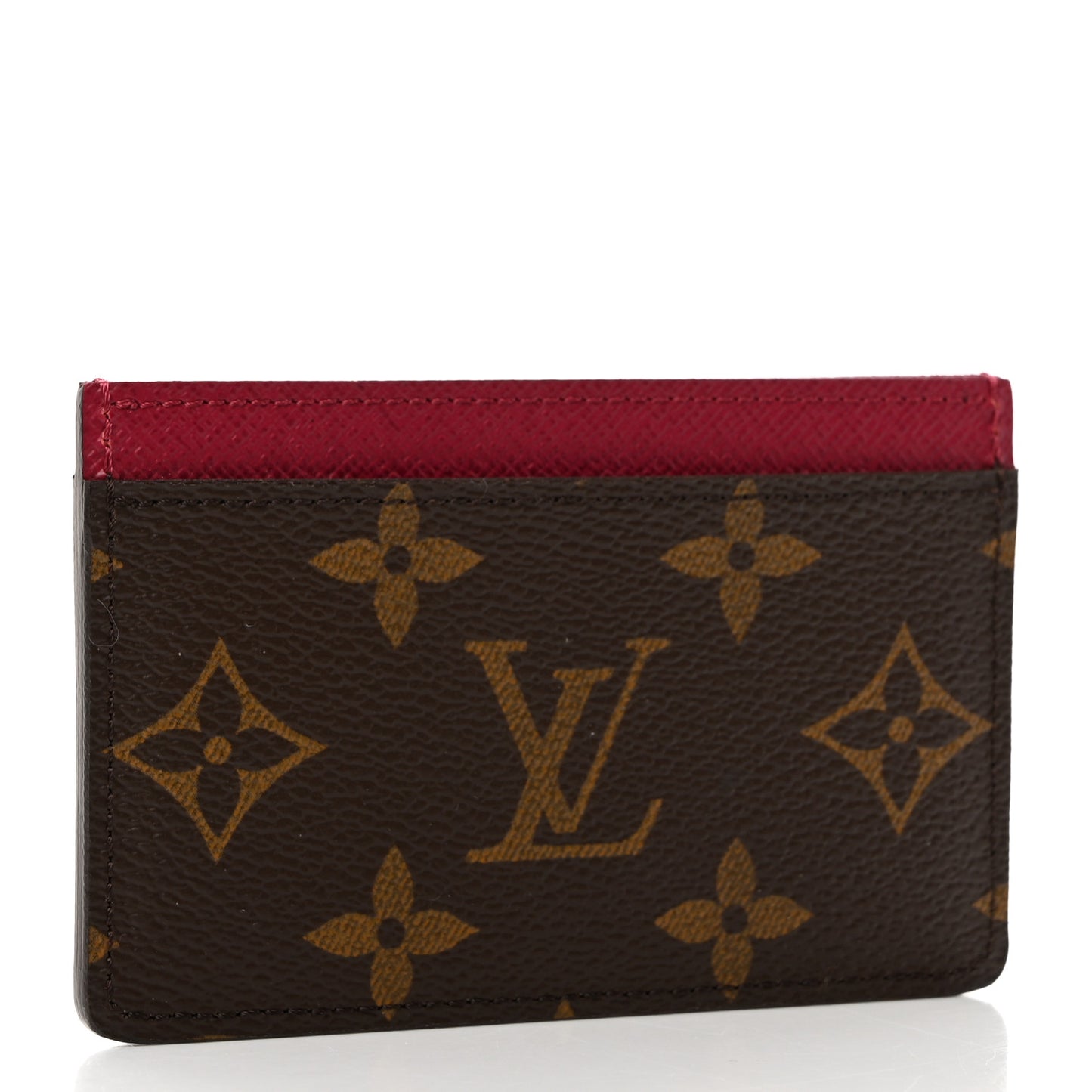Monogram Card Holder Fuchsia