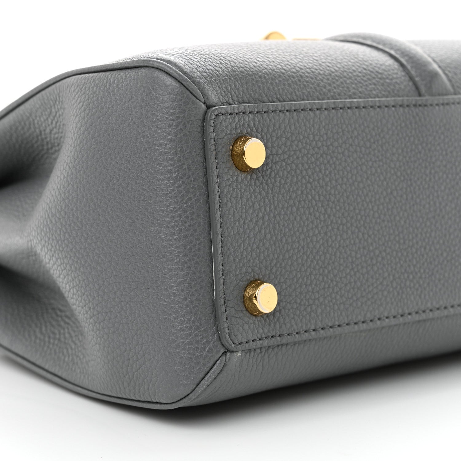 Celine Grained Calfskin Small 16 Top Handle Bag Medium Grey 11 of 15