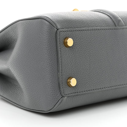 Celine Grained Calfskin Small 16 Top Handle Bag Medium Grey 11 of 15