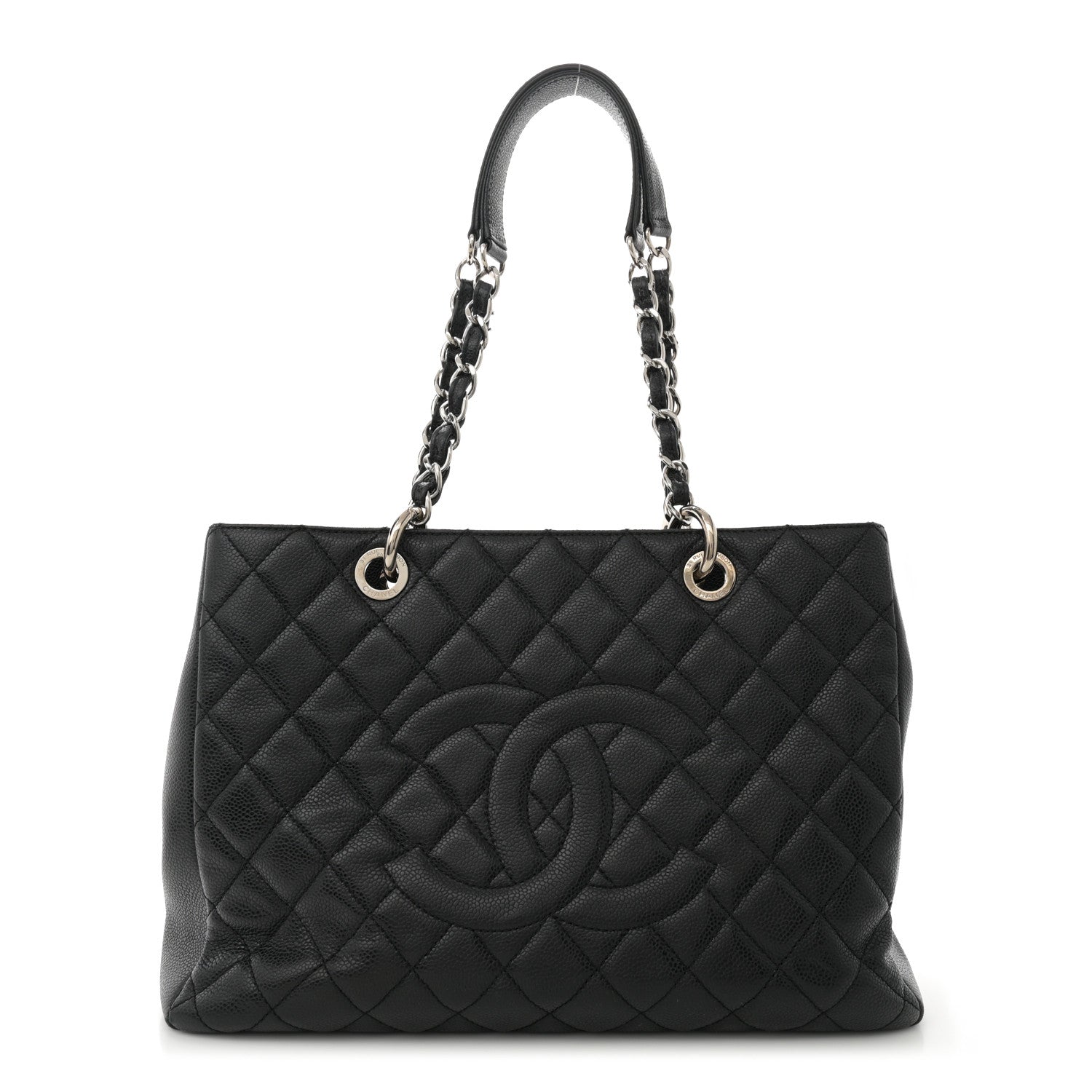 Chanel Caviar Quilted Grand Shopping Tote GST Black 1 of 11