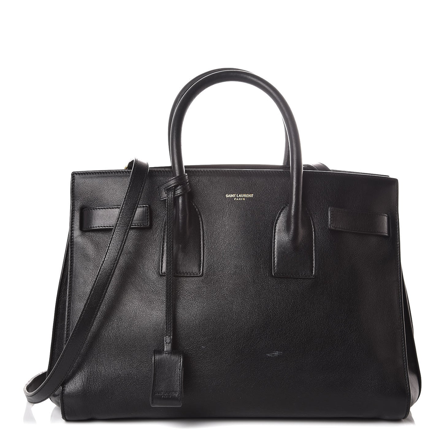 Smooth Calfskin Small Sac De Jour Black