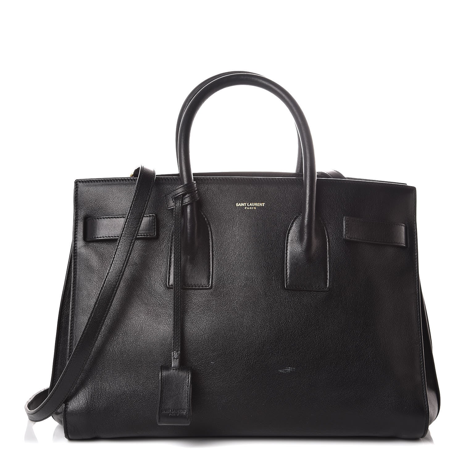 Saint Laurent Smooth Calfskin Small Sac De Jour Black 1 of 17