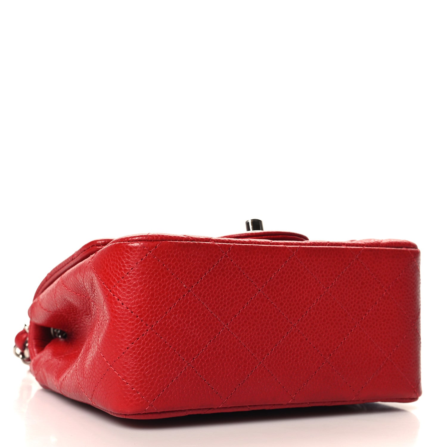 Chanel Caviar Quilted Mini Square Flap Red 4 of 11