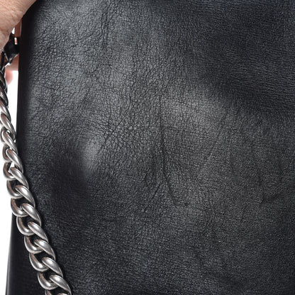 Celine Smooth Calfskin Blade Chain Flap Black 14 of 17