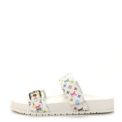 Louis Vuitton LV X TM Monogram Multicolor Bom Dia Comfort Mule Sandals 39.5 White 1 of 9