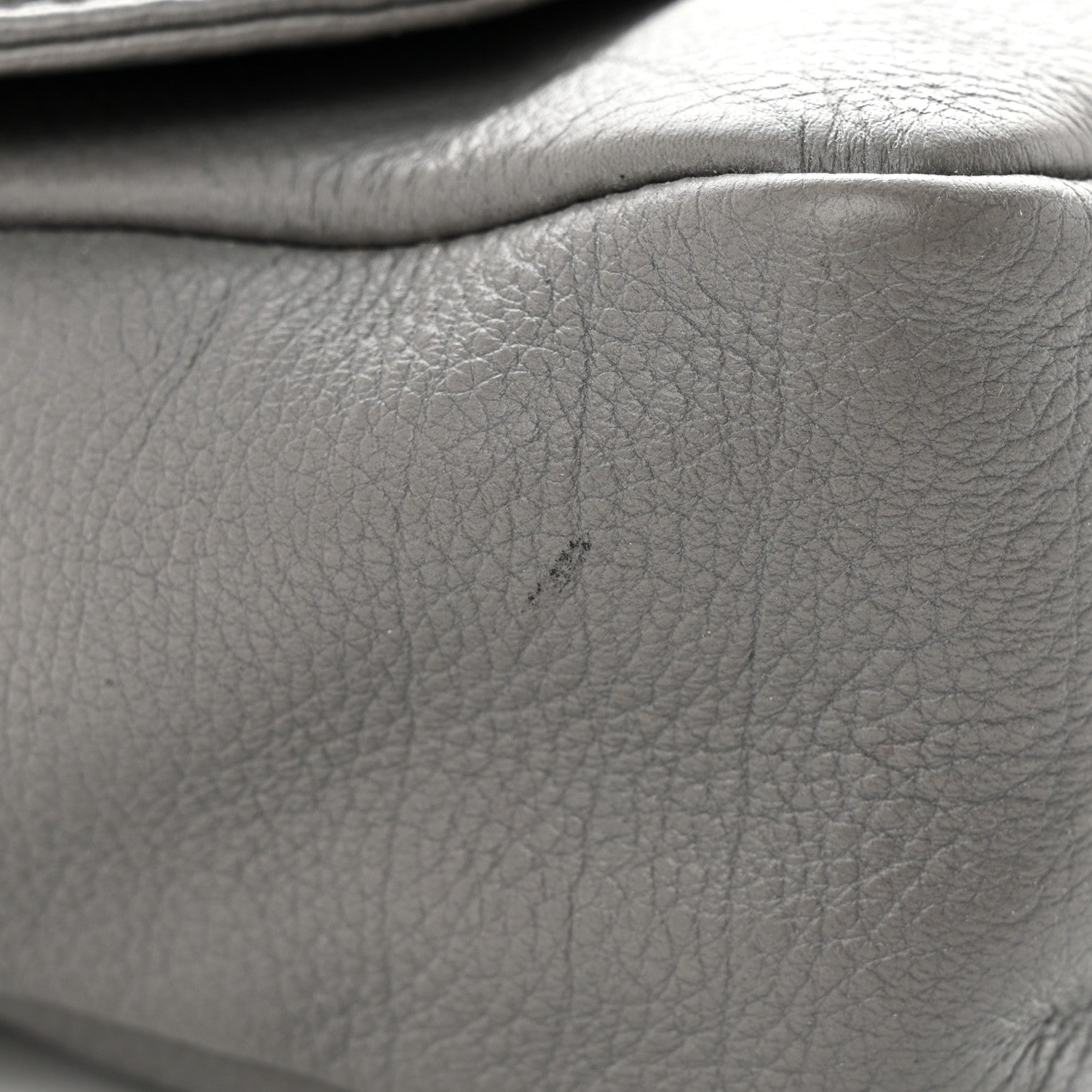 Chanel Grained Calfskin Mademoiselle Lock Bijoux Chain Flap Grey 11 of 12