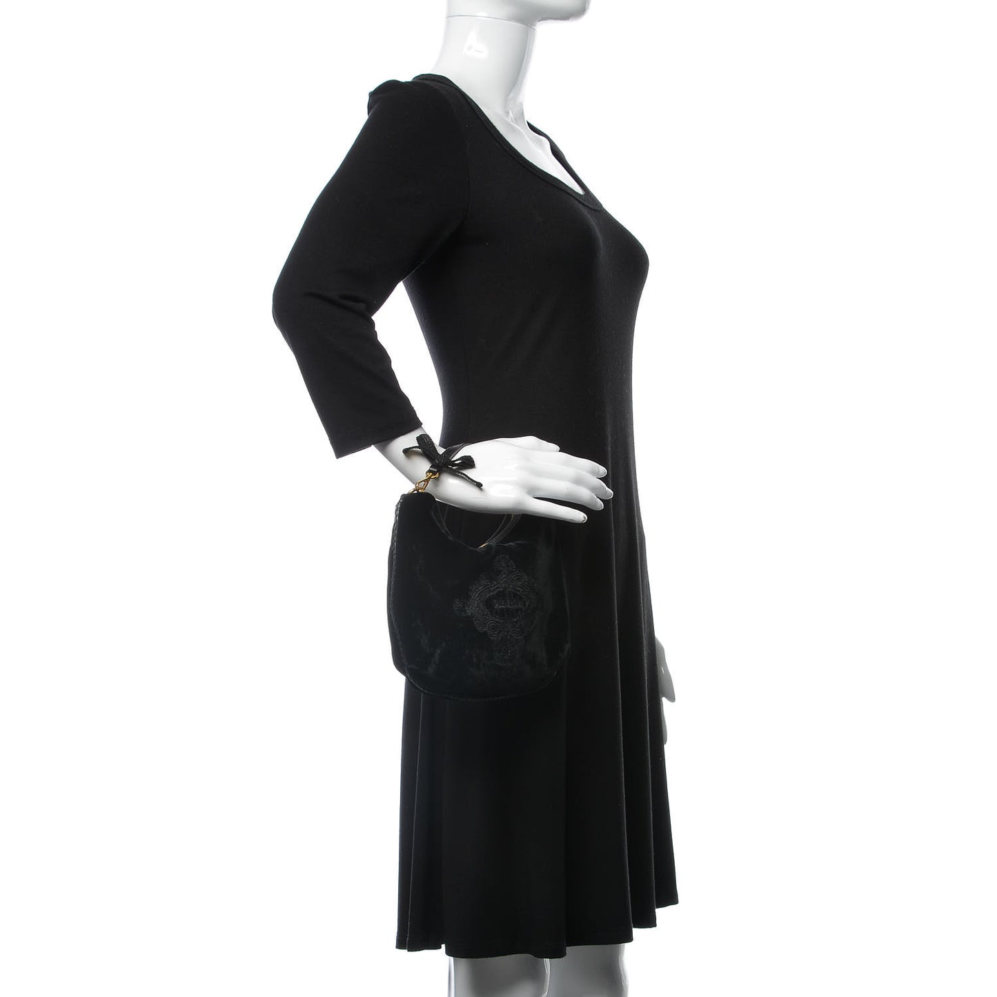 Velluto Logo Pochette Black