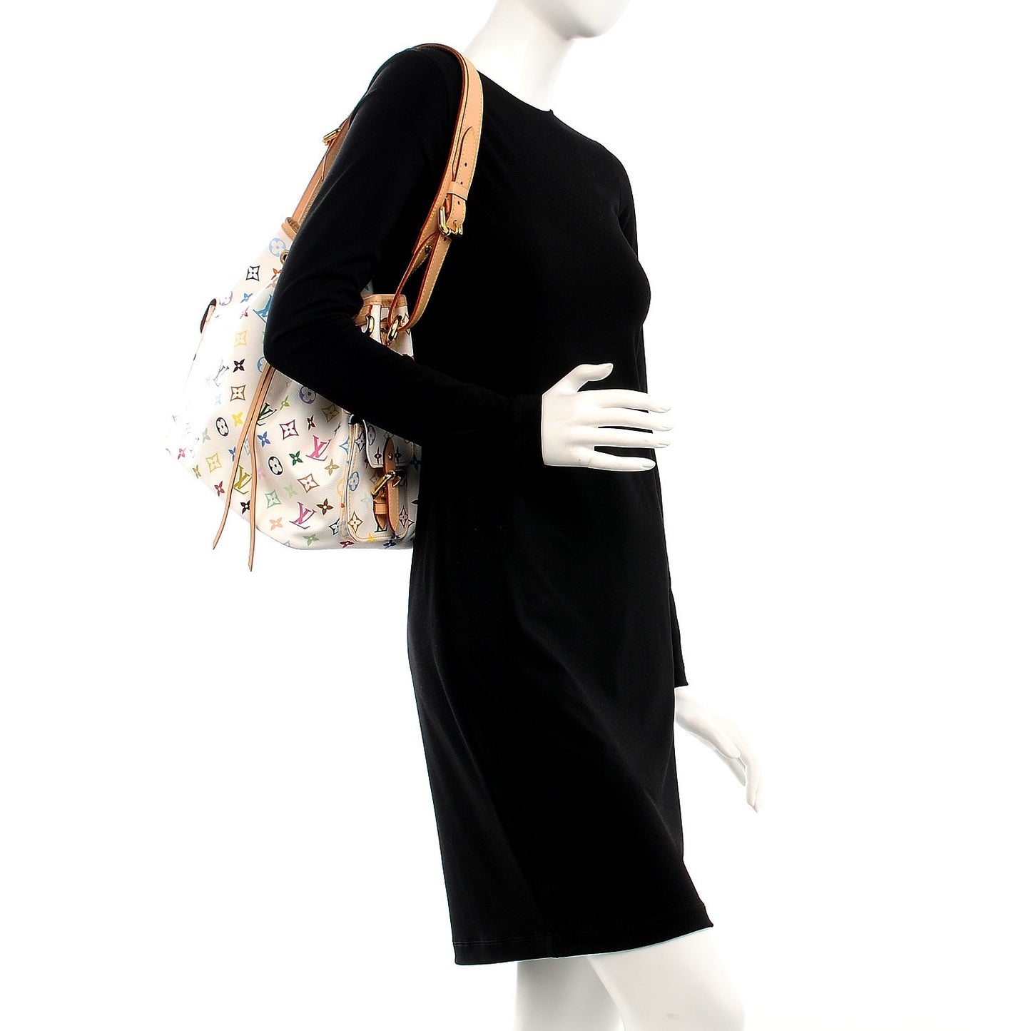 Monogram Multicolor Petit Noe White