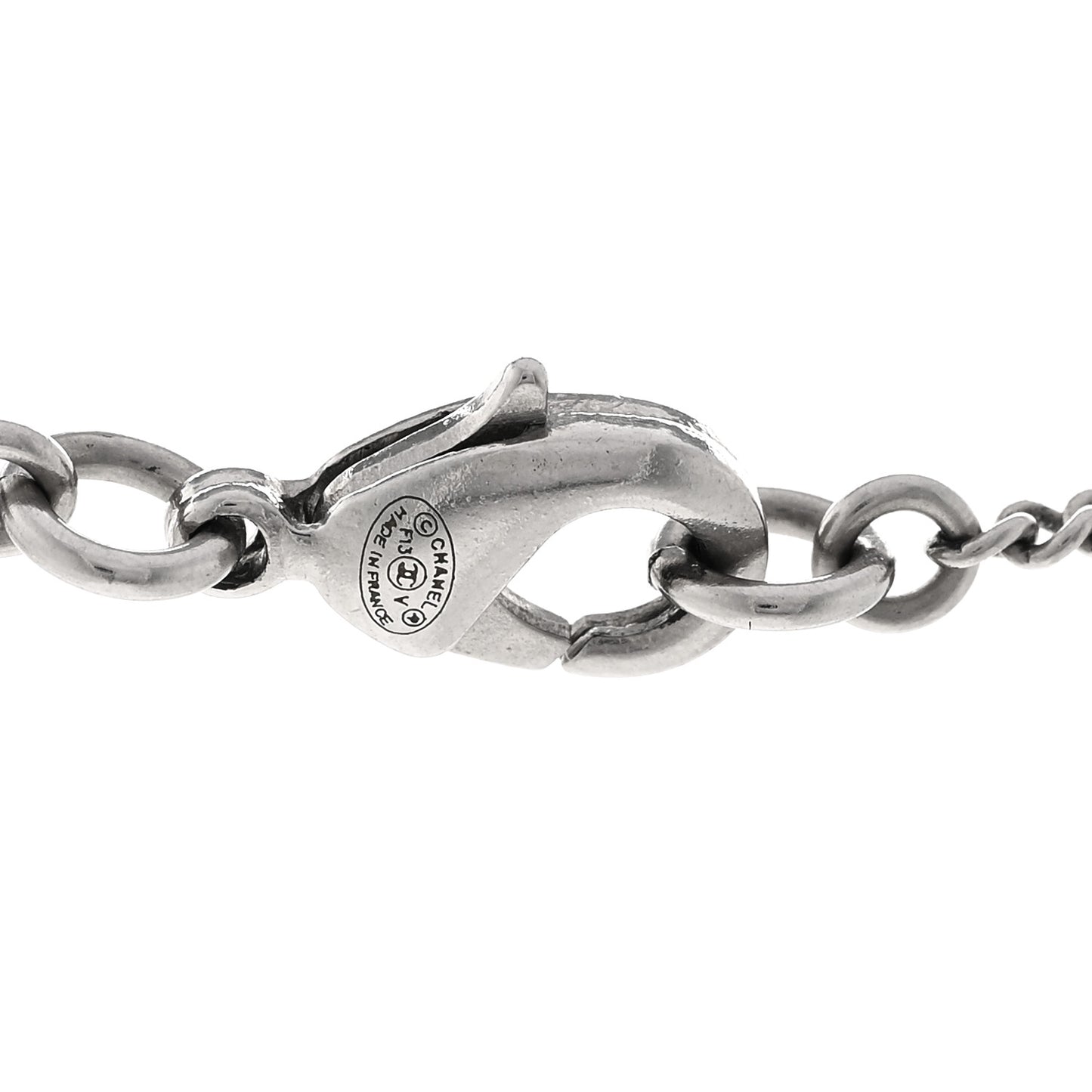 Crystal Timeless CC Necklace Silver
