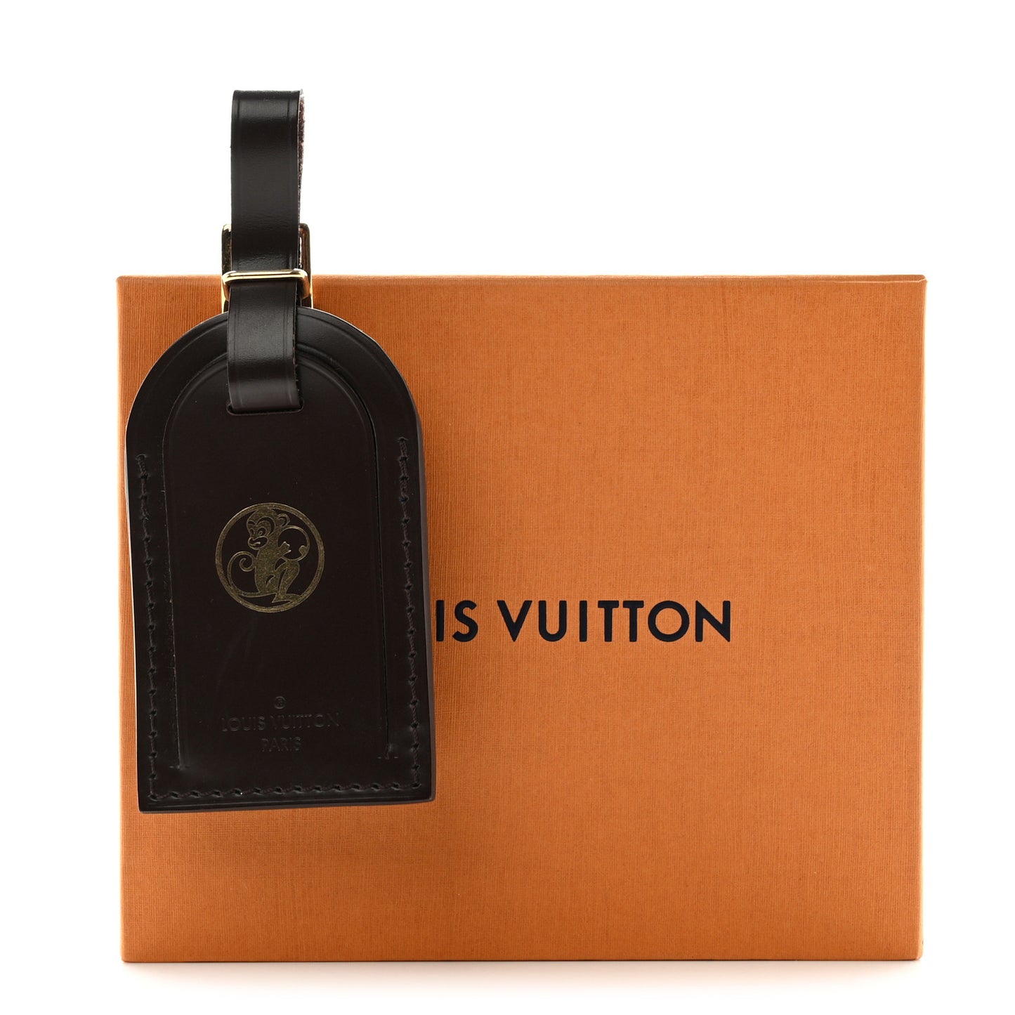 Calfskin Luggage Tag Ebene
