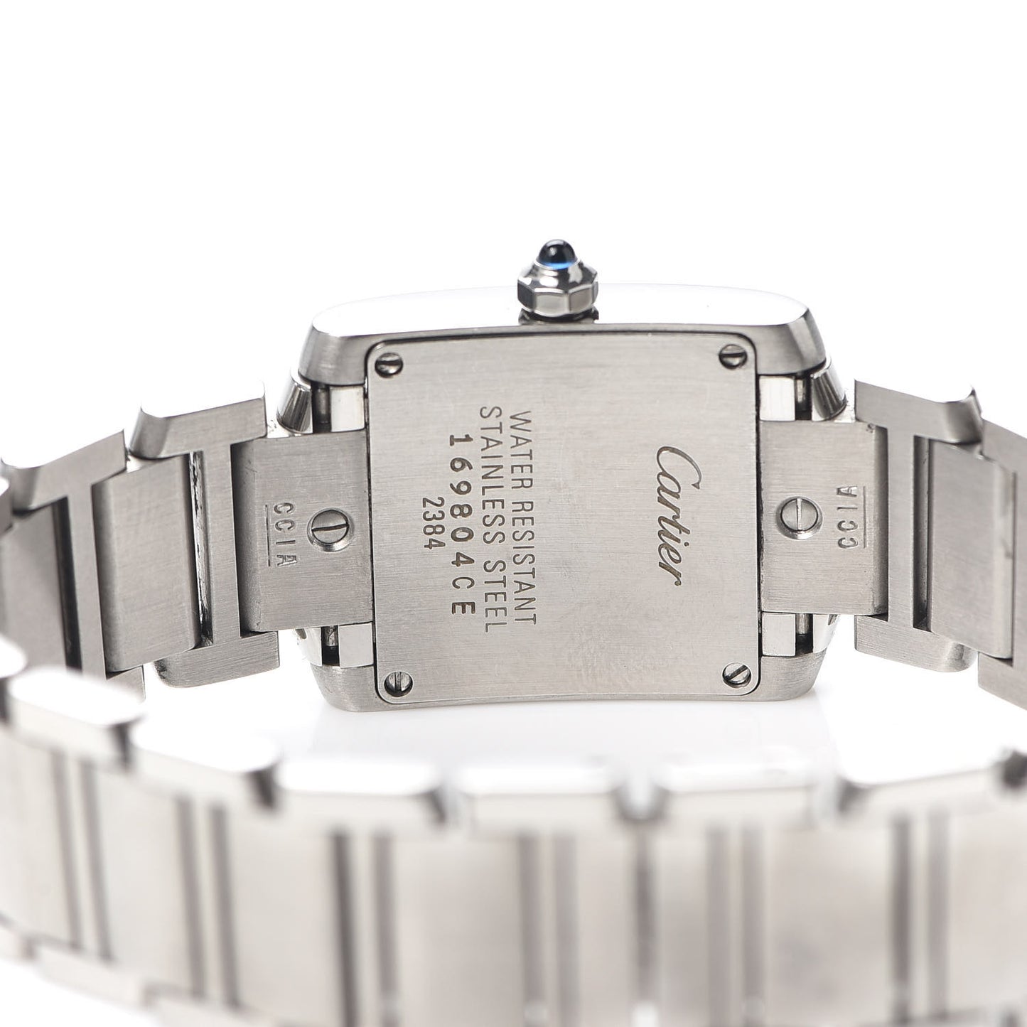 Stainless Steel 20mm Tank Francaise Quartz Watch