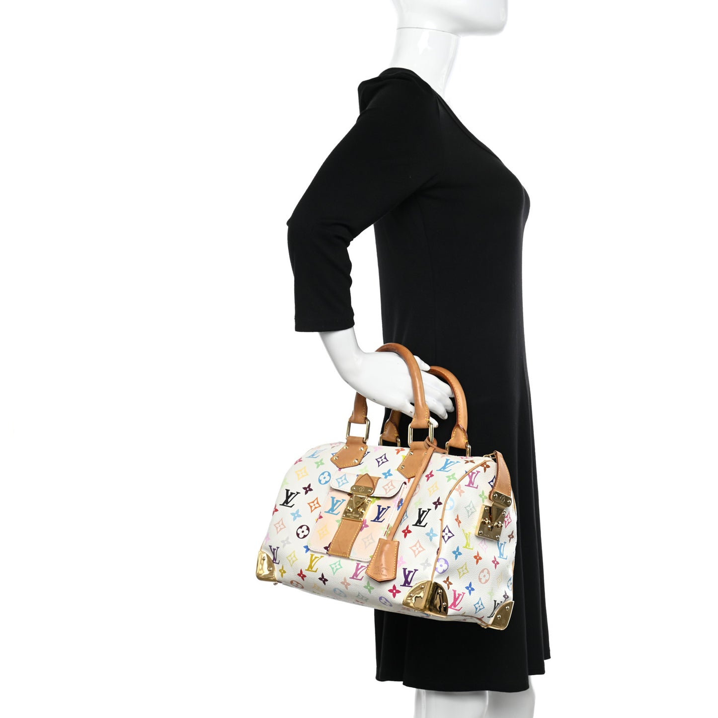 Monogram Multicolor Speedy 30 White