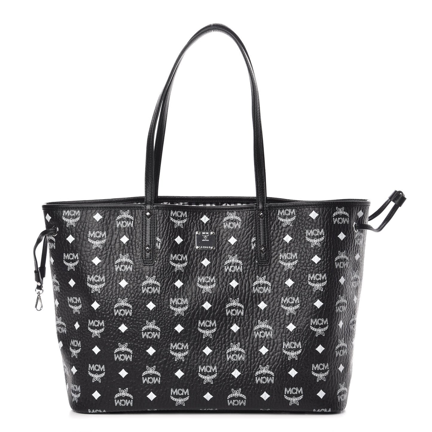 Visetos Medium Reversible Shopper Tote Black