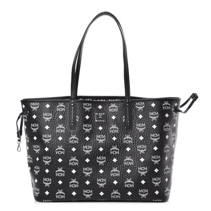 MCM Visetos Medium Reversible Shopper Tote Black 1 of 16