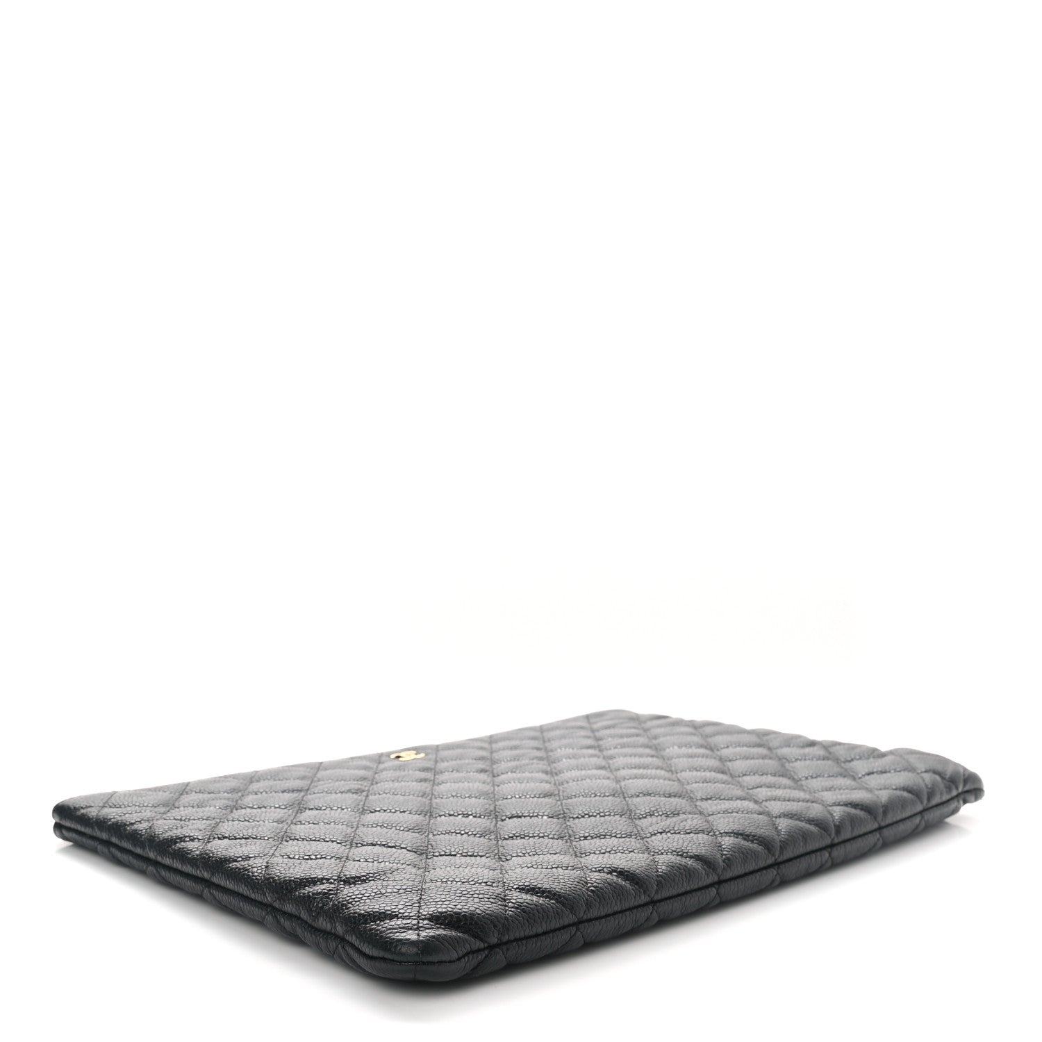 Chanel Caviar Quilted Large Cosmetic Case Black 4 of 8