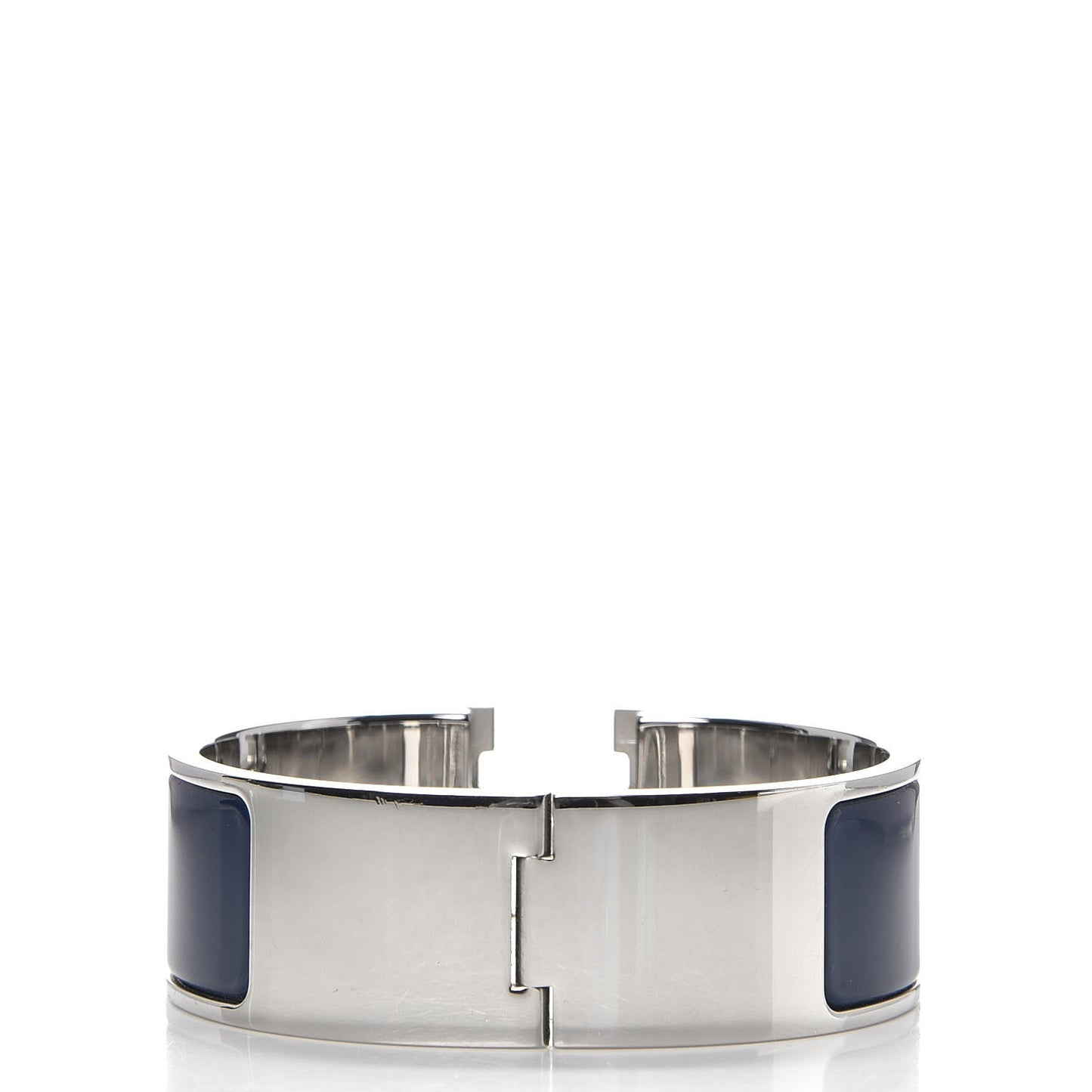 Enamel Wide Clic Clac H Bracelet PM Bleu Biarritz