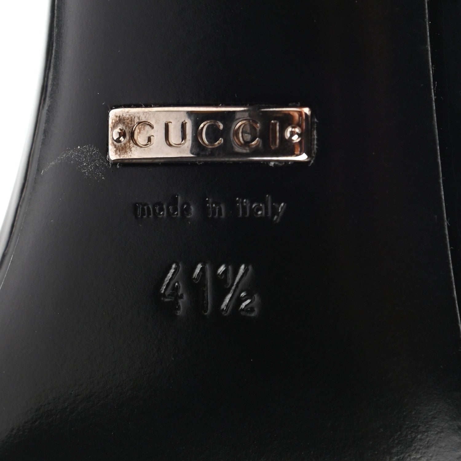Gucci Vernice Crystal Bow Pumps 41.5 Black 5 of 8