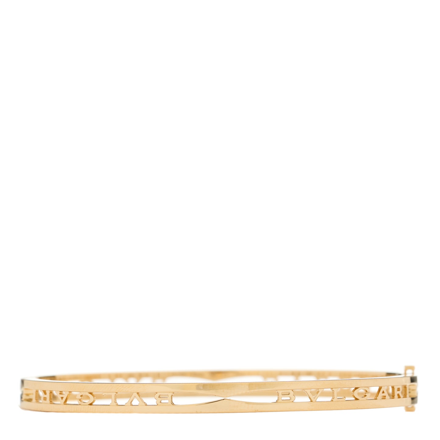 18K Yellow Gold B.Zero1 Bvlgari Logo Bangle Bracelet M