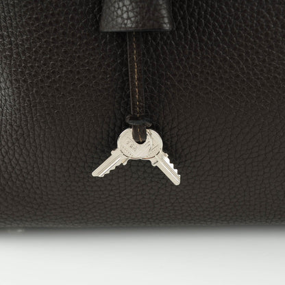 Hermes Taurillon Clemence Victoria II 35 Chocolate 6 of 10