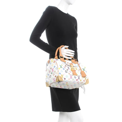 Louis Vuitton Monogram Multicolor Speedy 30 White 2 of 10