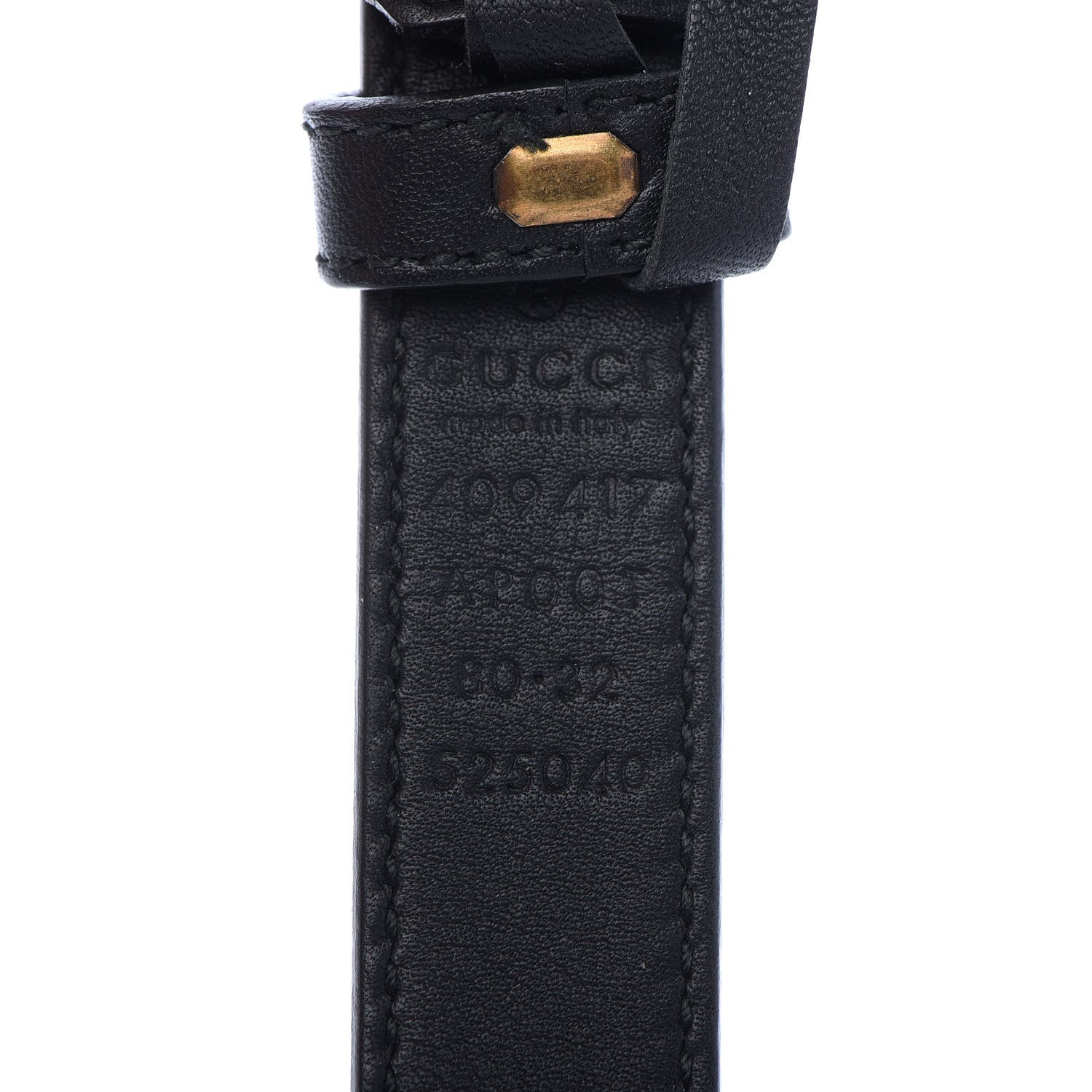 Gucci Calfskin Double G 20mm Belt 80 32 Black 5 of 7