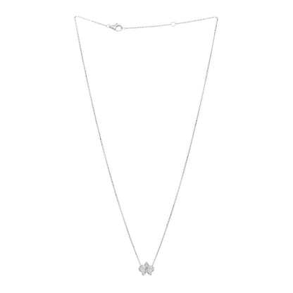 Cartier 18K White Gold Diamond Caresse D'Orchidees Par Cartier Necklace 4 of 5