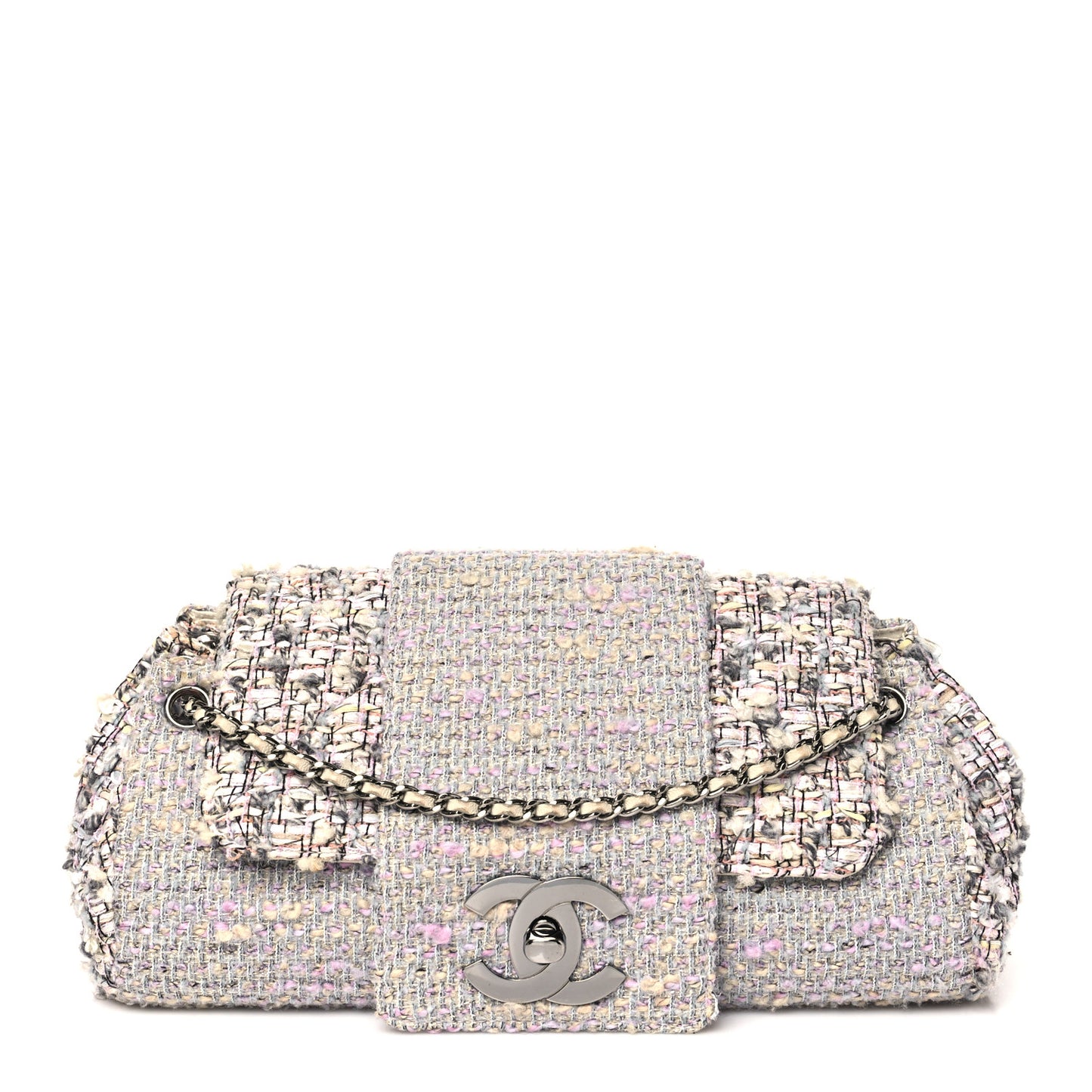 Tweed Medium Fantasy Flap Grey