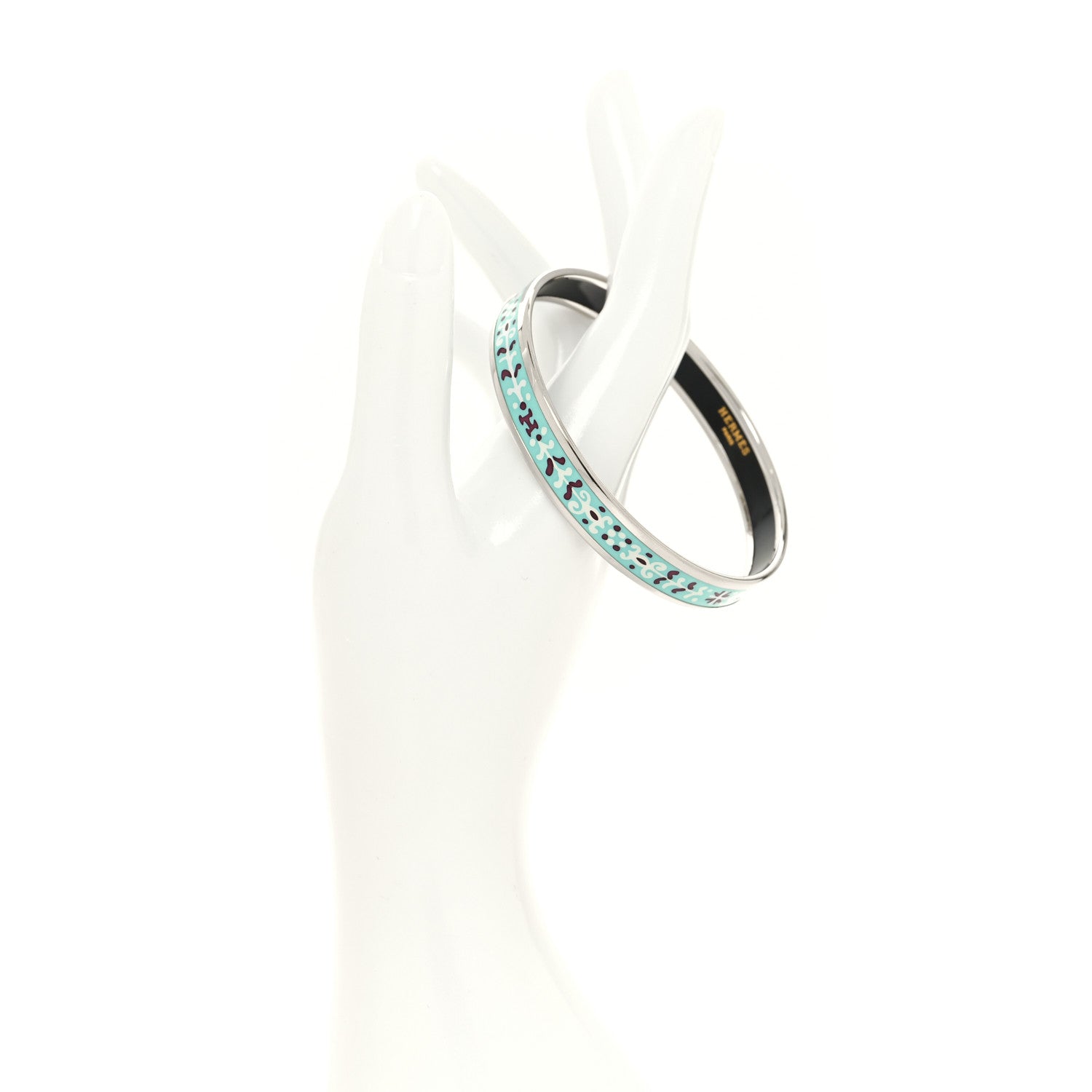Hermes Enamel Printed Narrow Bracelet 2 of 6