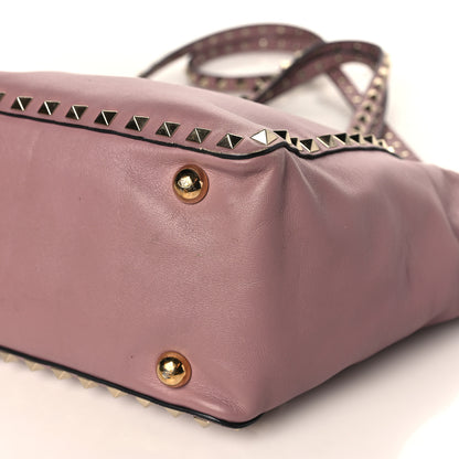 Valentino Garavani Vitello Small Rockstud Tote Lipstick 7 of 11